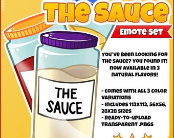 Twitch/Discord Emotes | The Sauce | Twitch Loyalty | Cute and Easy