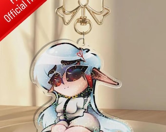 Aish Anime Acrylic Keychain 3"  | Heart Holographic