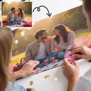 Personalized Photo Puzzle - 120, 252, 500 Piece Boxset Custom Picture Puzzle - Photo Puzzle Anniversary Gift, Valentine Gift, Custom Gift