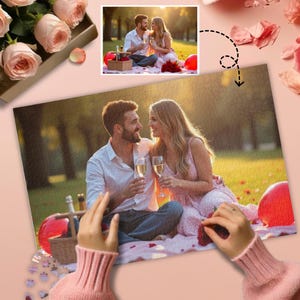 Custom Picture Puzzle - 1014, 520, 252, 110 Piece Personalized Photo Puzzle, Photo Puzzle Anniversary Gift, Custom Gift, Gift for him