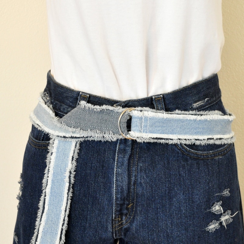 Denim and Leather Belt main image 0