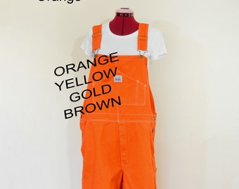 orange and black overalls