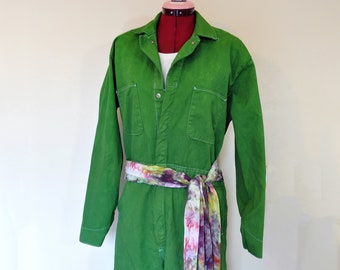 neon green coveralls