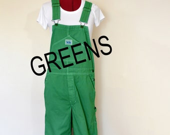 green short overalls