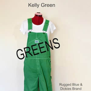 Teal 18W XL Bib OVERALL Pants Aqua Green Dyed Upcycled Ava Viv