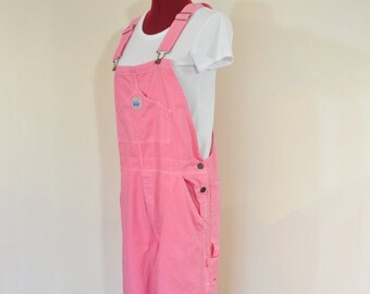 hot pink overall dress