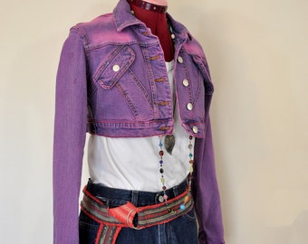 fuchsia jean jacket