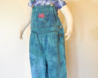 teal overall dress