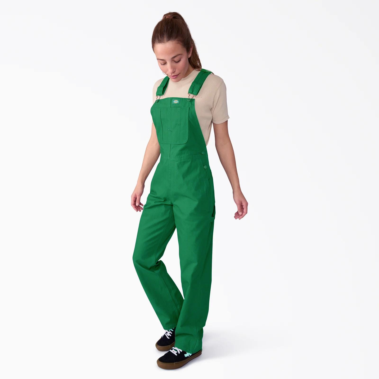 CUSTOM Dyed Womens Green Bib OVERALL Pants - Size XS, S, M, L, Xl