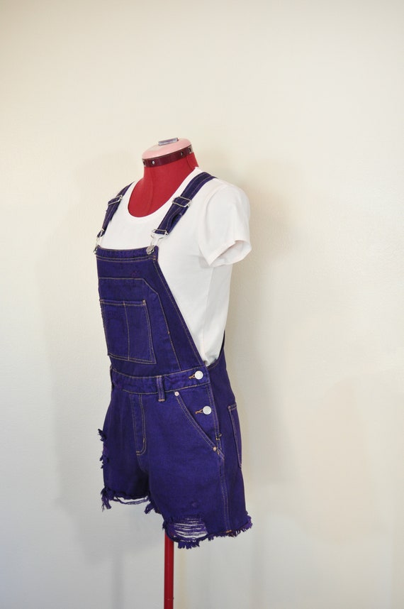 Purple XS Bib OVERALL Shorts Violet Dyed Upcycled Wild Fable Cotton Denim  Shortalls Adult Womens Size Extra Small 30 Waist -  Canada