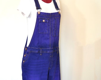 Purple Dyed Womens 20W Extra Large NEW Terra & Sky OVERALL Capri Pants (46W x 23L)