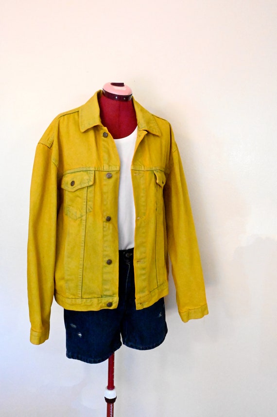 Plus size yellow denim jacket hotsell