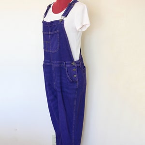 Peto Sonoma reciclado para mujer, talla extragrande, teñido de morado (40W x 26L)