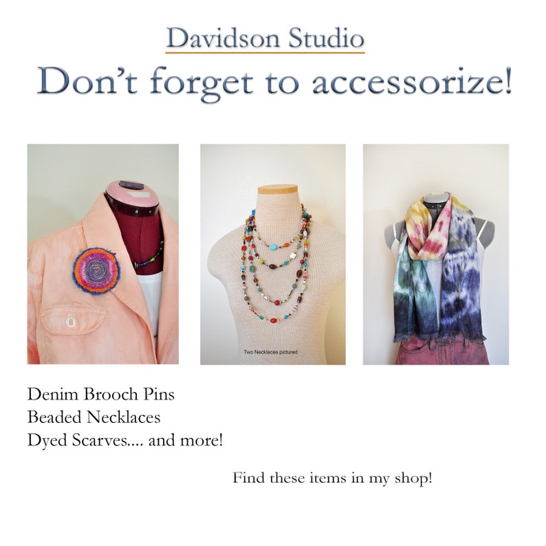 Orange Womens Large Denim Jacket Rustic Orange Hand Dyed Upcycled