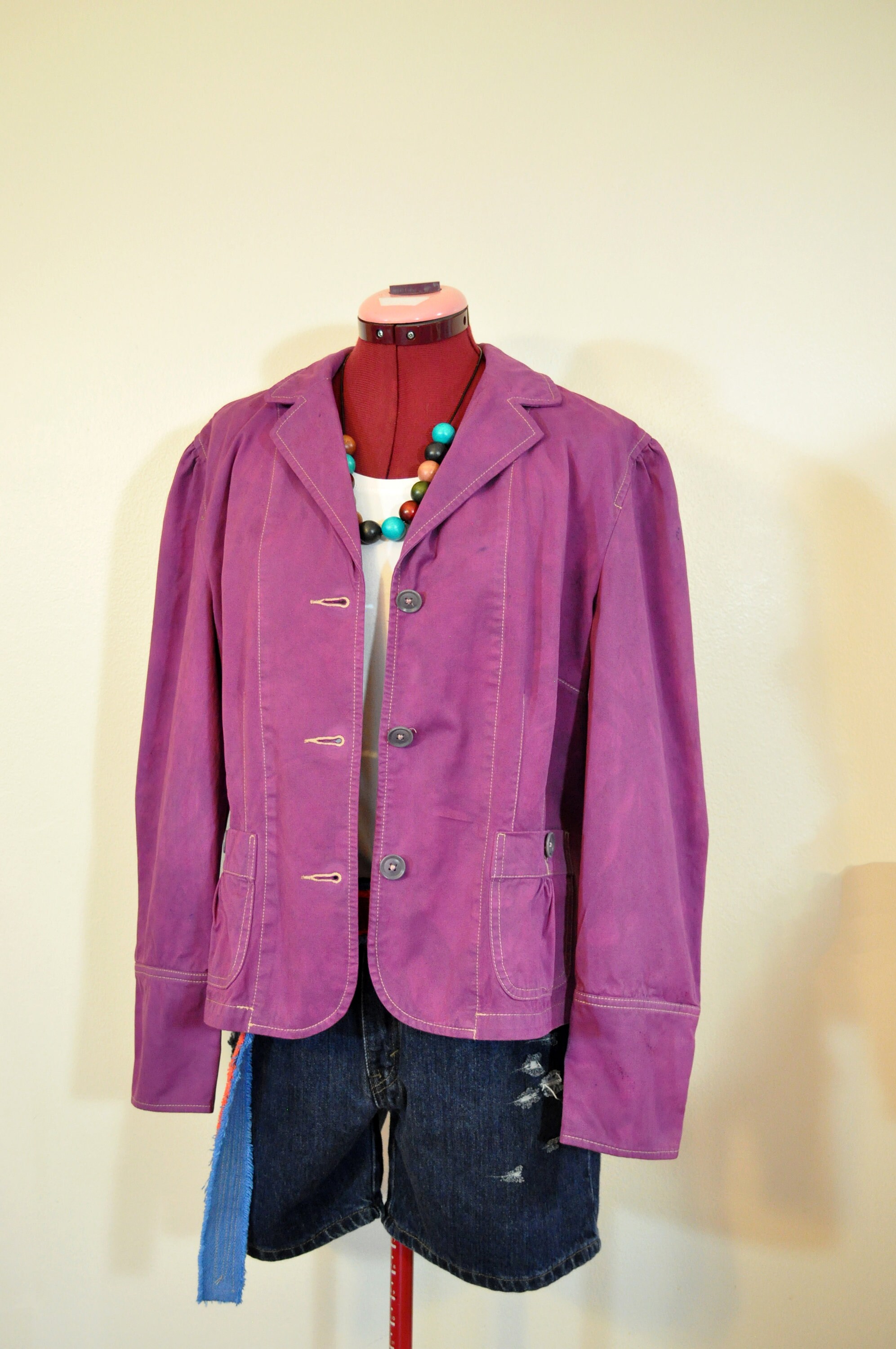 purple cotton jacket