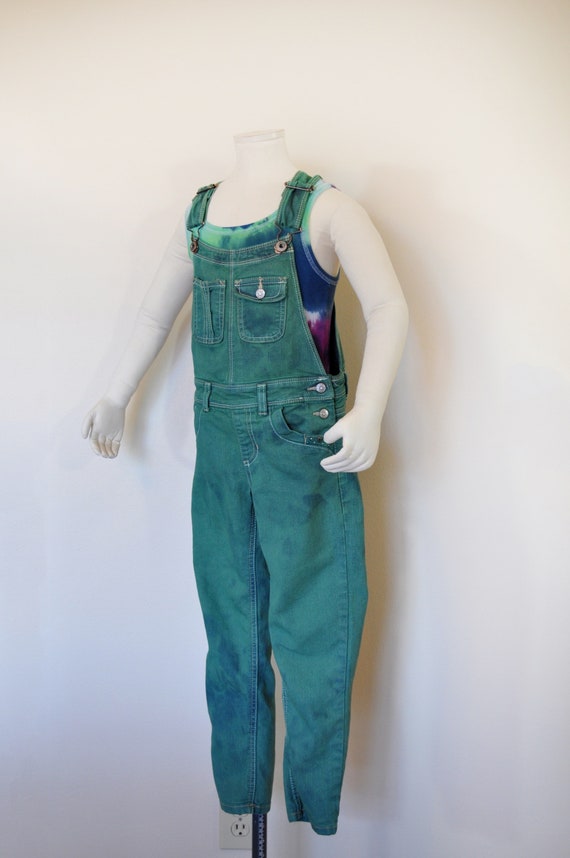 Green Kids Sz 6/6X Year Small Bib Overall Pants -… - image 1