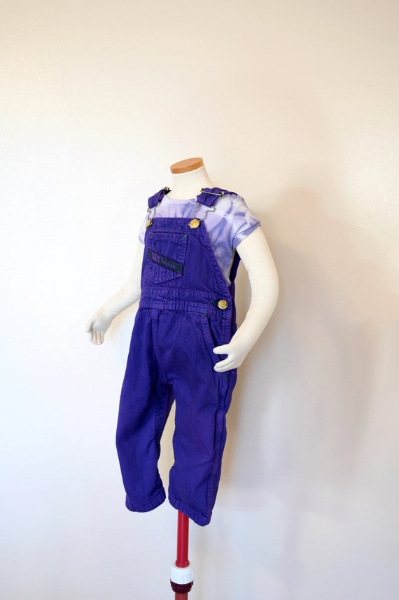 Purple Kid 6 Mo. Bib OVERALL Pants - Violet Dyed V