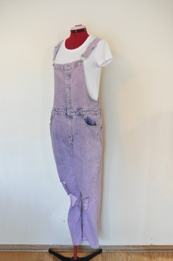 Pink Jrs. XL Bib OVERALL Pants Petal Pink Dyed Upcycled No