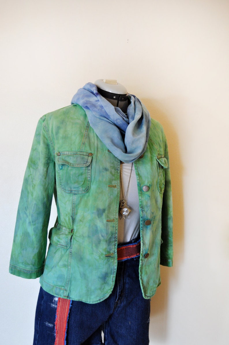 blue in green denim
