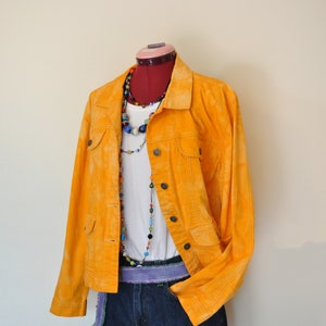 Orange Medium Denim JACKET Yellow 
