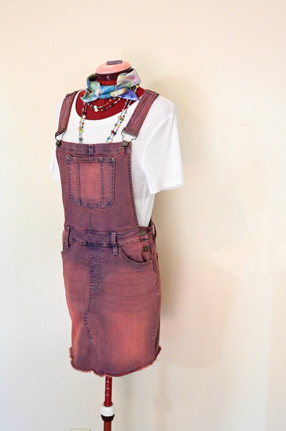 white christmas dresses Agnes Denim Overall Dress