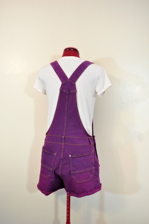 Red Violet Jrs. Medium Bib OVERALL Shorts - Raspb… - image 6