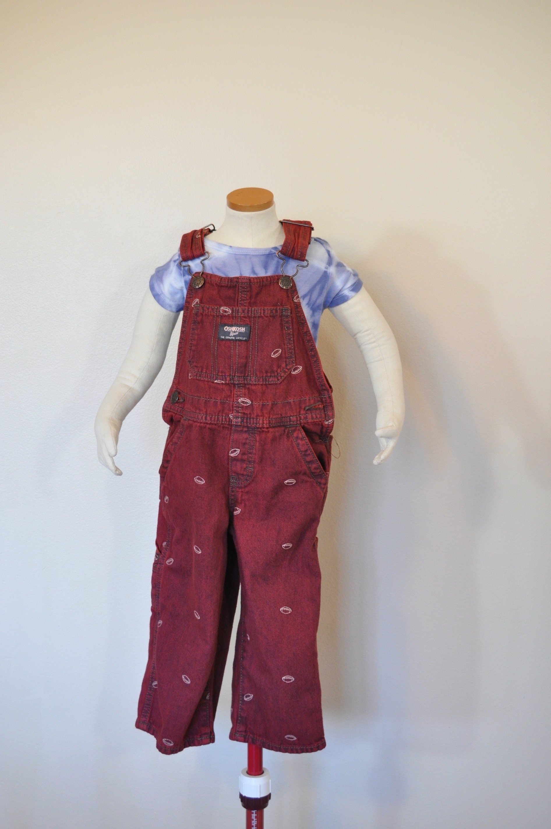 〓OSH KOSH〓 60-70's vintage RED オーバーオール