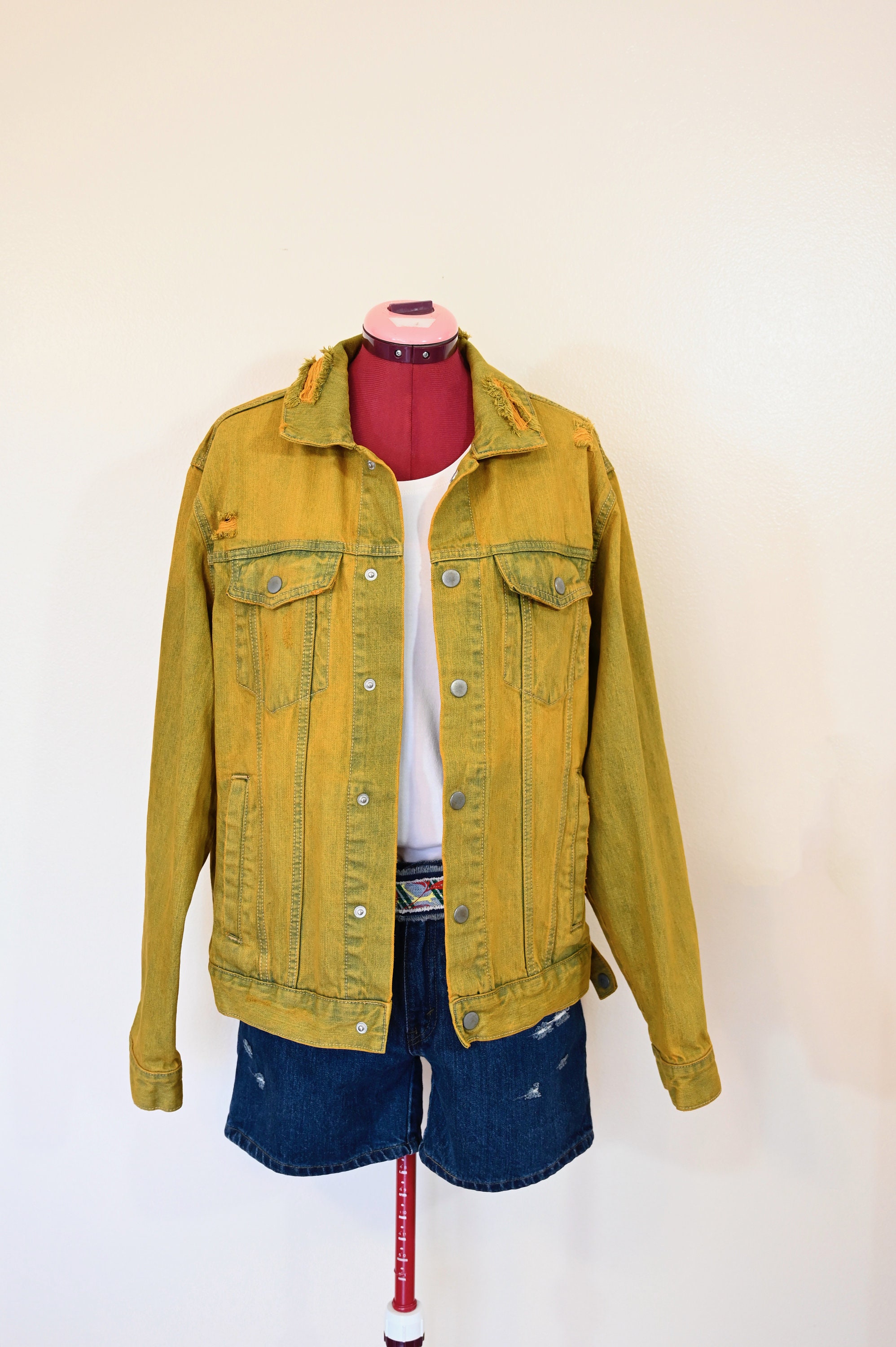 GOLD / ゴールド14oz.DENIM JACKET HARD WASHED GOLD(ゴールド) - 14oz. DENIM JACKET PIGMENT DYED / ARKnets