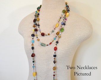 【U LAN】23FW★ [LAN ARCHIVE] 008 Double-mold beads necklace 1008] Double-Mold Beads Necklace - LAN ARCHIVE | 60% - Asian