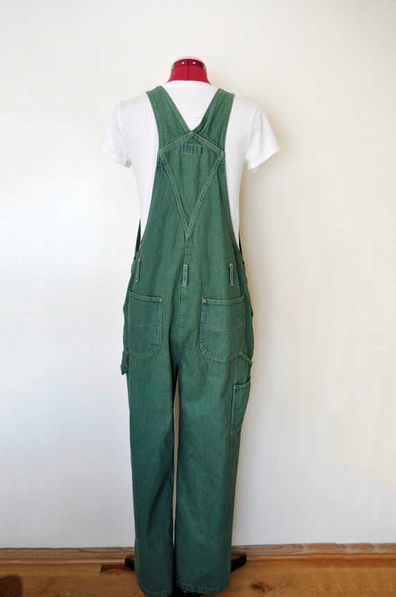 Green Large Bib OVERALL Pants - Kelly Green Dyed … - image 5