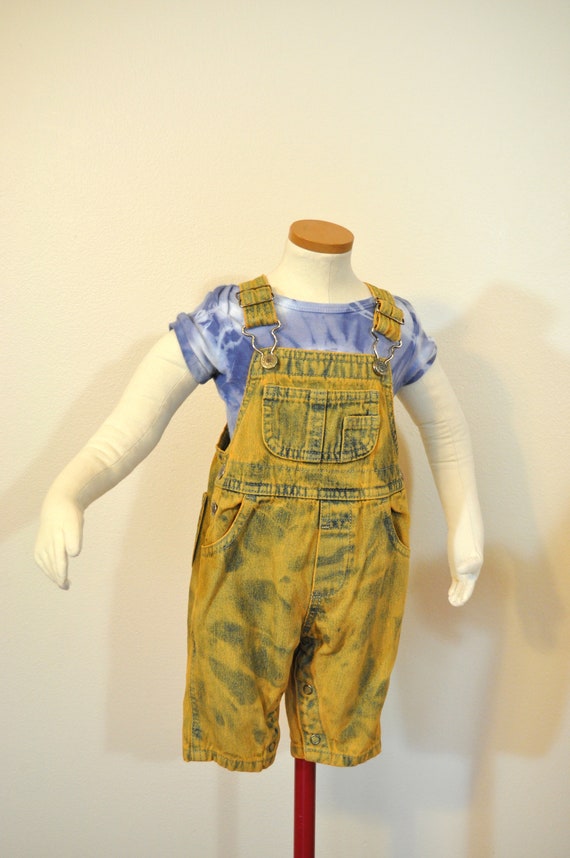 Gold Kid 3 Mo. Bib OVERALL Pants - Dyed Rustic Go… - image 3