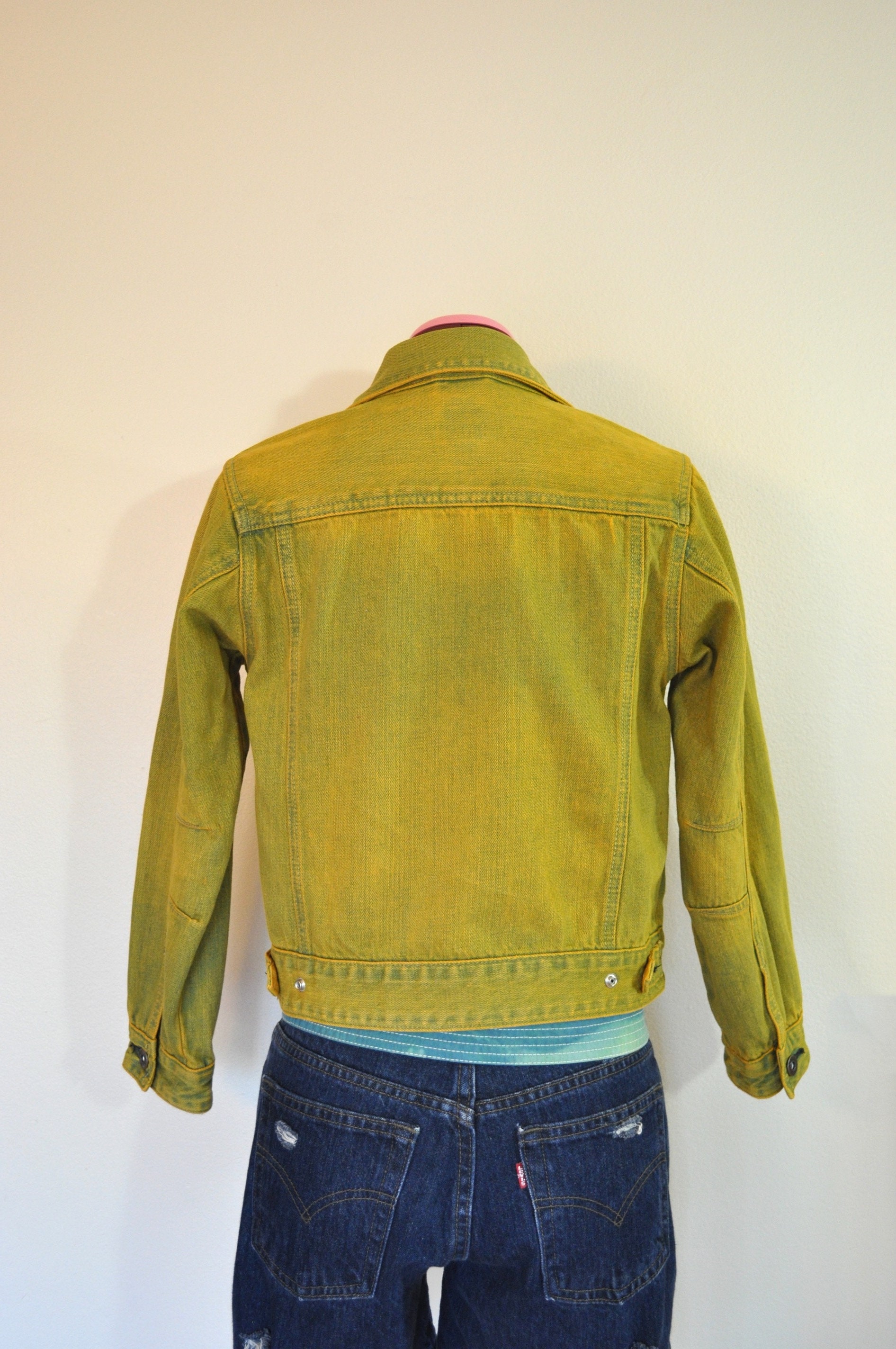 Levi's neon green 2025 trucker jacket