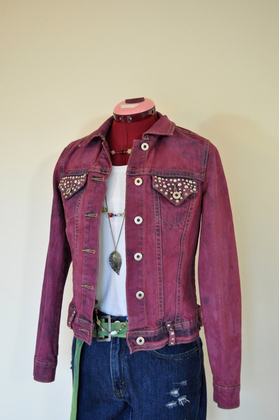 petite cropped denim jacket