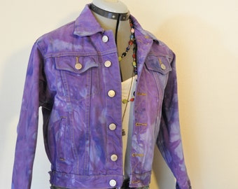 light purple jean jacket