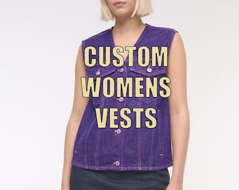CUSTOM Dyed Womens Abercrombie & Fitch Denim Trucker JACKET: XS, S, M, L, Xl