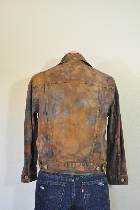 Brown Boys Size Small Denim JACKET - Rusty Brown … - image 5