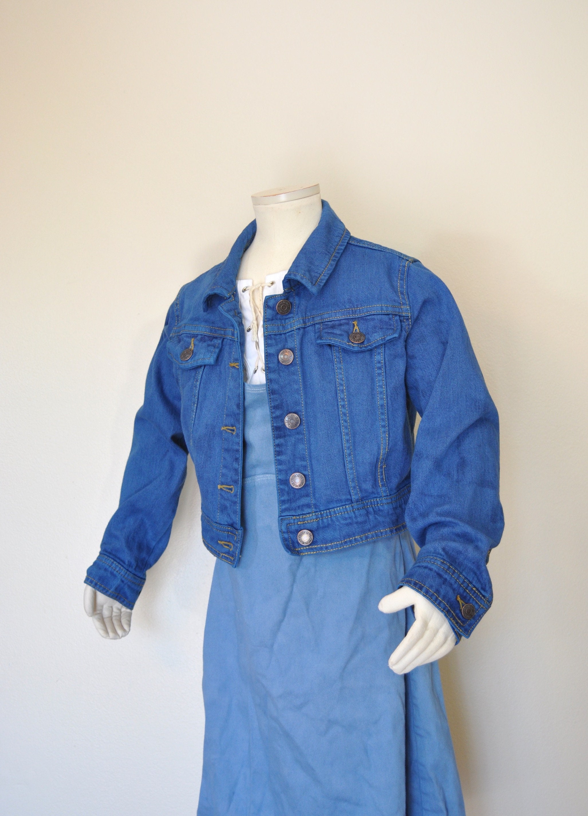 6X Denim Jean JACKET Bright 