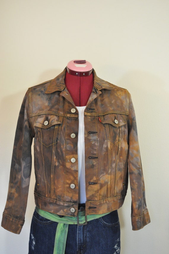 Brown Boys Size Small Denim JACKET - Rusty Brown … - image 3