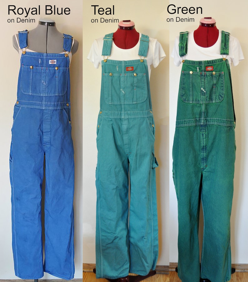 CUSTOM DYED Denim Bib Overall Pants Color Dyed Adult Youth Etsy