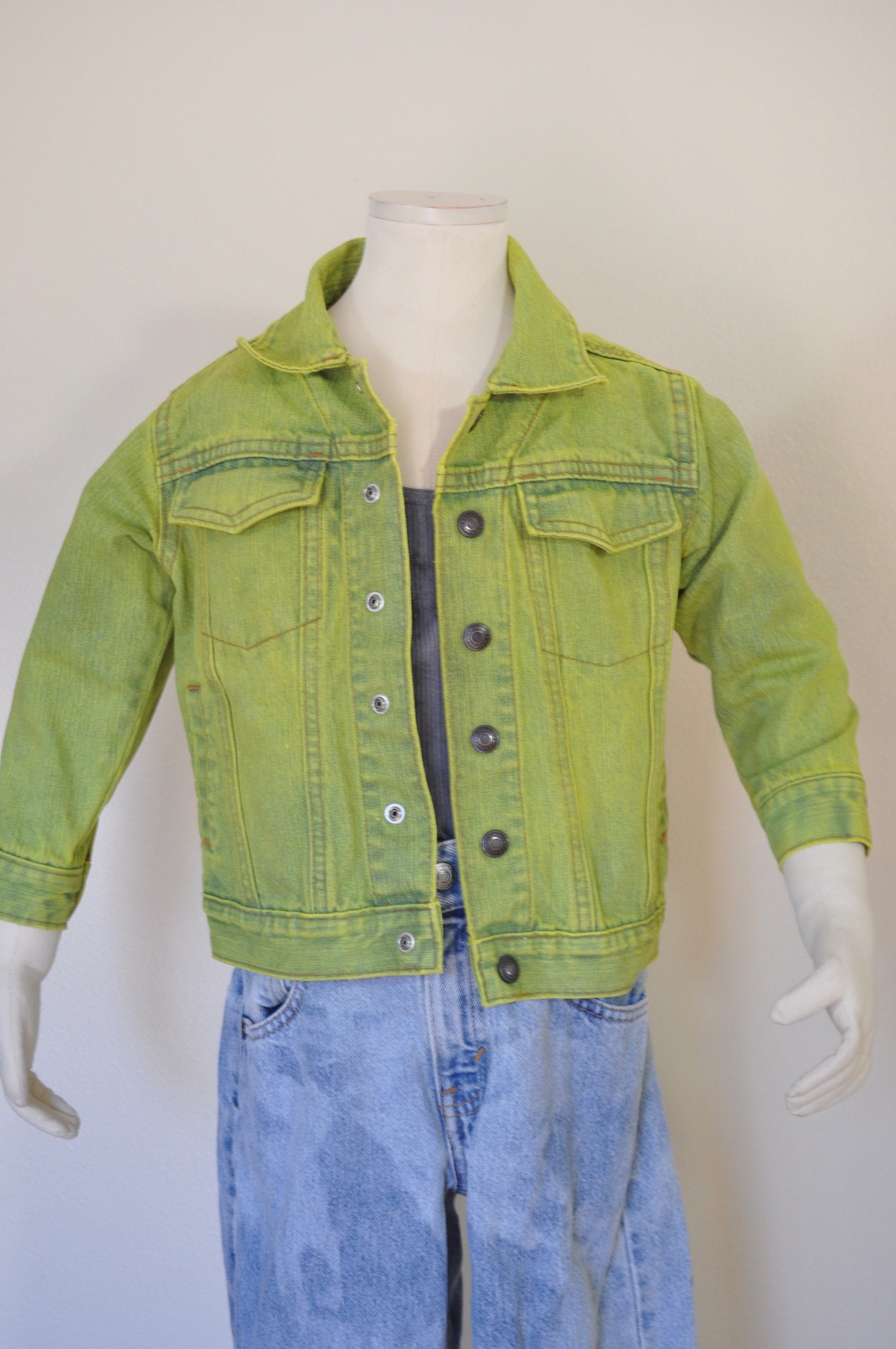 Chartreuse Kids 4T Denim Jean JACKET 