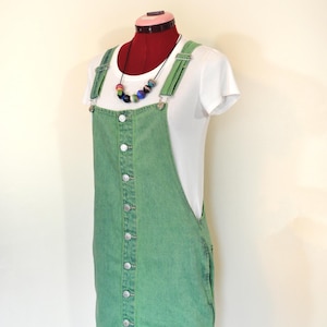 green emerald velvet dress Corduroy Overall Dress – BLUE TAYLOR main image 0