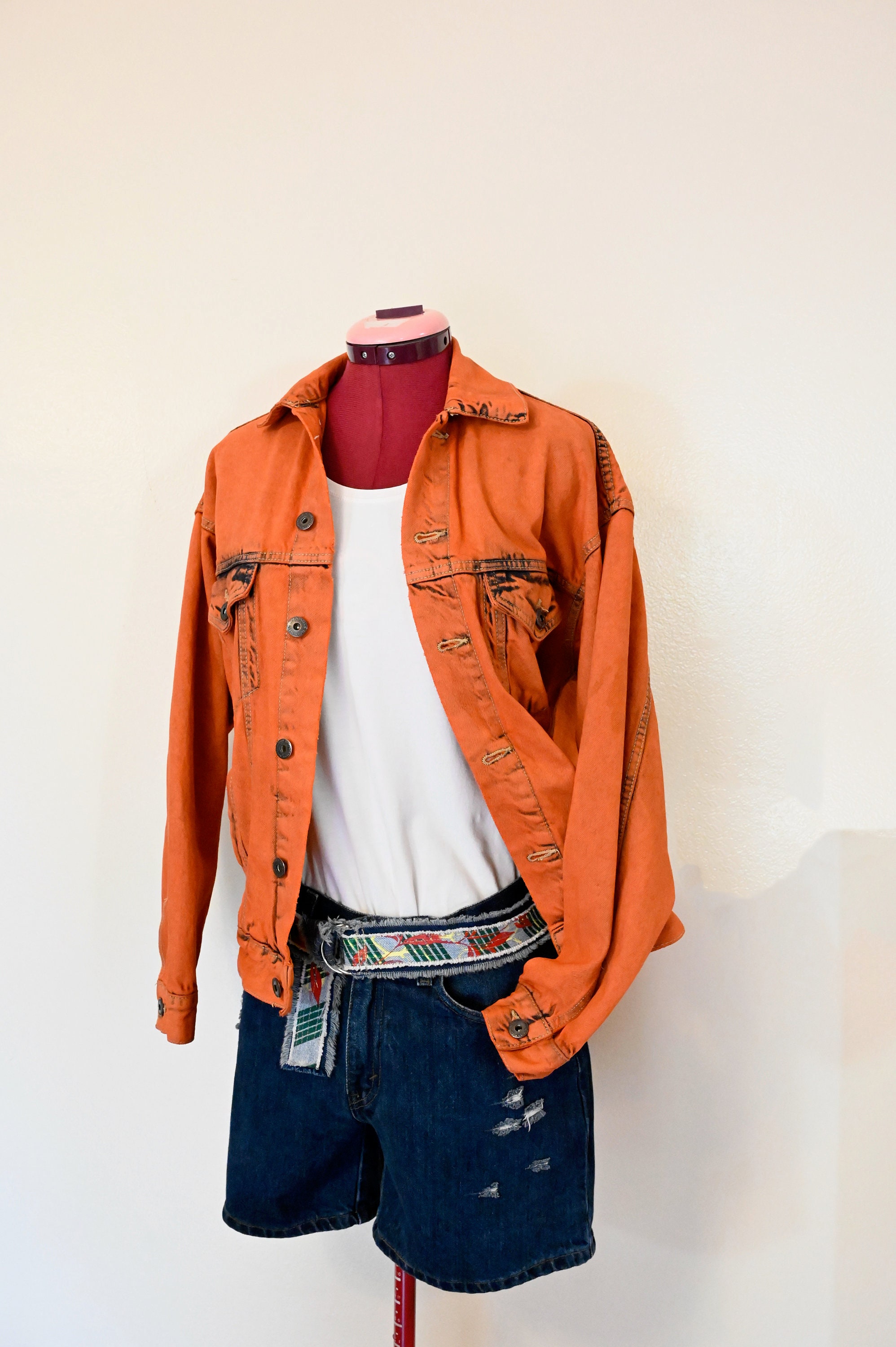 2000S｜Carrot Orange Cotton Denim Jacket il_fullxfull.6157030594_ggpz.jpg