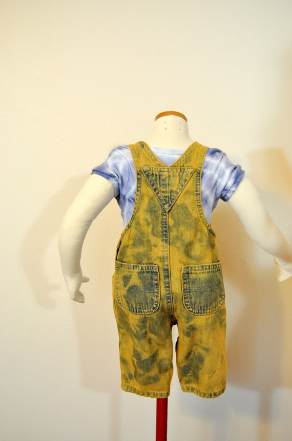 Gold Kid 3 Mo. Bib OVERALL Pants - Dyed Rustic Go… - image 5