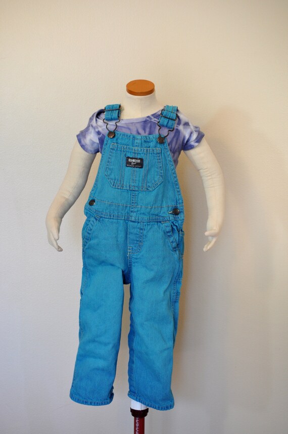 Aqua Kid 24 Months Bib OVERALL Pants - Teal Aqua … - image 5