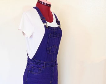 Purple Dyed Girls 14/16 Extra Large Upcycled Gap OVERALL Pants (28W x 28L)