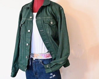 Chaqueta vaquera estilo camionero Gap para hombre, nueva, de color verde oscuro (pecho de 117 cm)
