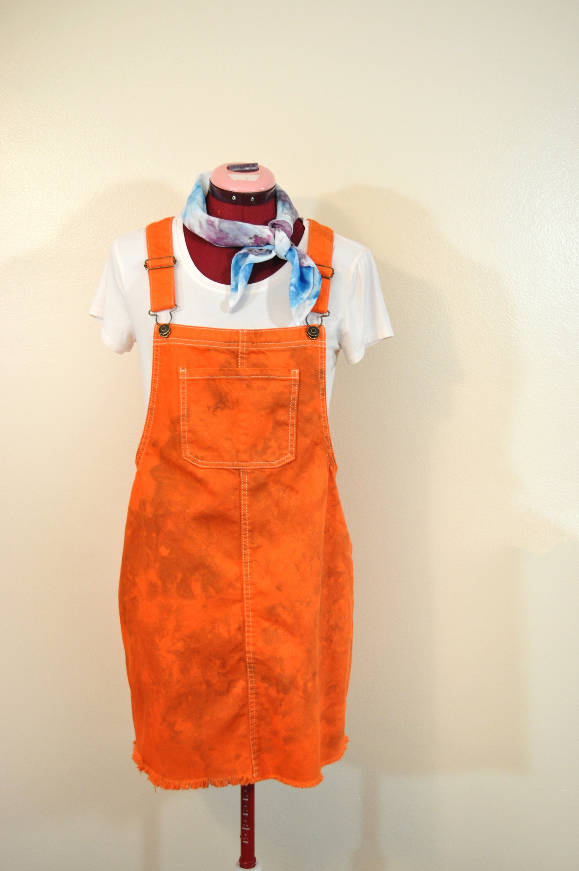 open lace back dress Jean Paul Gaultier Orange Print Maxi Dress main image 0