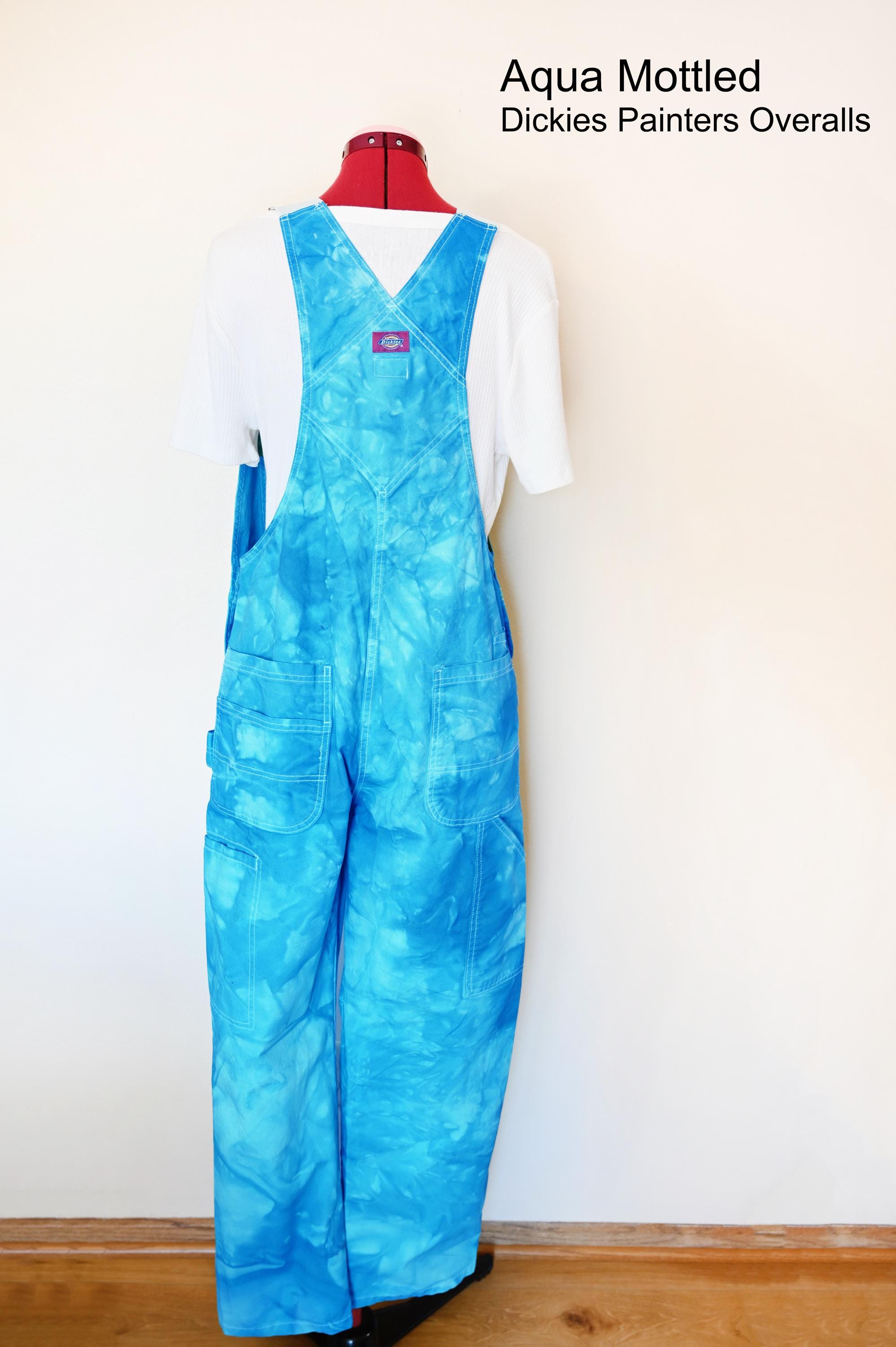 CUSTOM DYED Neons Dickies Painters Bib Overall Pants or Shorts