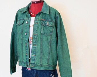 Green Dyed Adult Mens Extra Large Upcycled Calvin Klein Denim