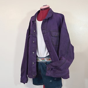 ジャケット・アウター PURPLE STAIN DENIM JACKET NUBIAN（ヌビアン）の「【PURPLE STAIN】SPRAY LOGO DENIM